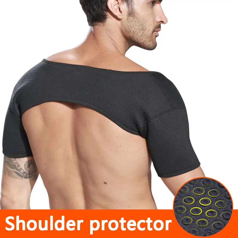 

Shoulder Brace Adjustable Support Pressure Pad Injury Prevention Sprain Soreness protector Badminton keep warm