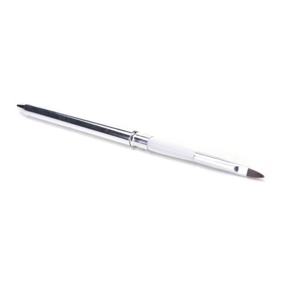 Золотая Серебряная кисточка для макияжа губ металлическая ручка косметический блеск помада Кисть блеска с