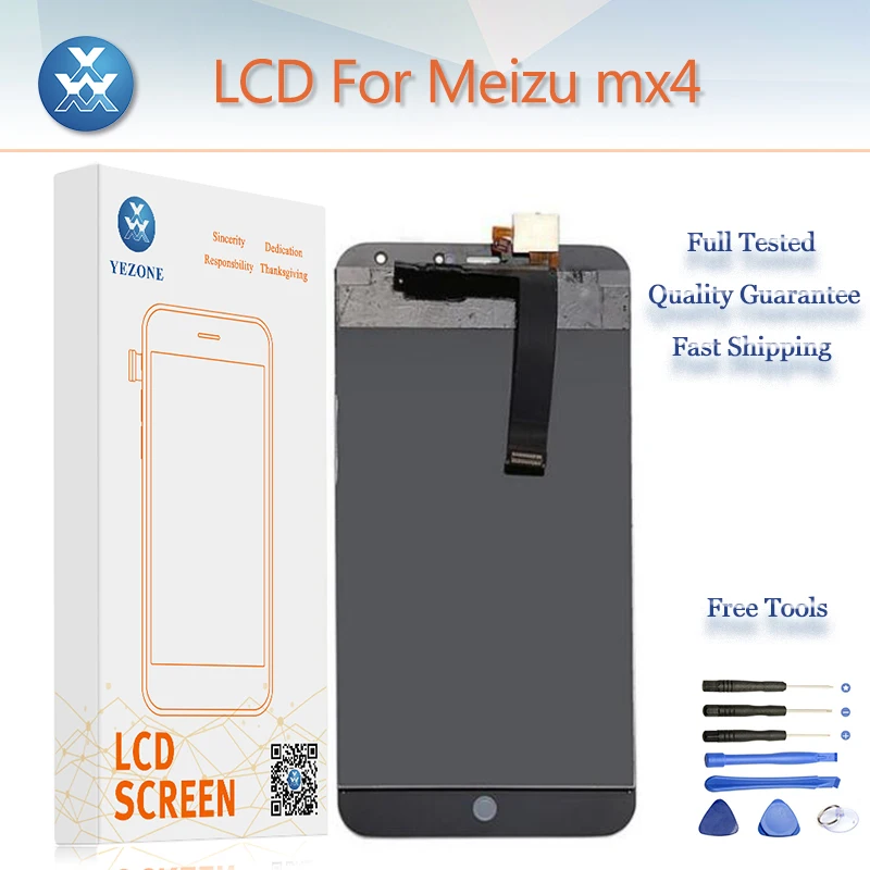Для MEIZU MX4 Pro ЖК дисплей Запчасти для Дисплей + Сенсорный экран планшета Панель