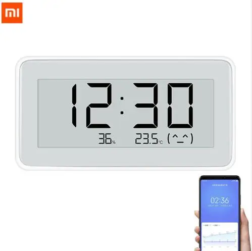 Xiaomi Mijia BT4.0 беспроводные умные электрические цифровые часы для помещений и улицы, гигрометр, термометр, ЖК-измерительные приборы для измерения температуры - Цвет: white