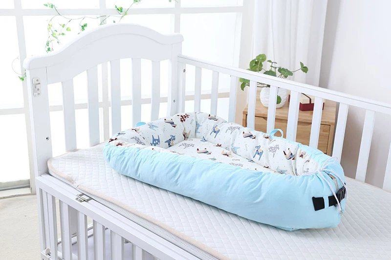 80*50 см хлопковая складная детская кроватка с москитной сеткой портативная