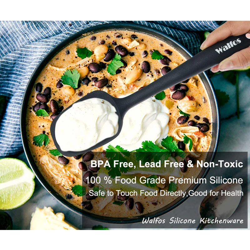 5 шт./компл. набор силиконовых шпателей WALFOS для пищевых продуктов