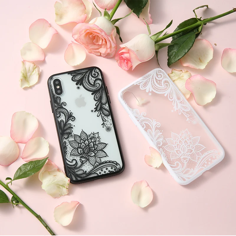 Kisscase телефон Чехлы для iPhone 6 S плюс 7 Plus 5 5S SE Роскошные кружевные цветы TPU чехол на