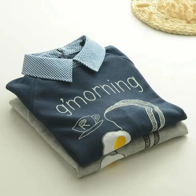 Лидер продаж модная женская милая флисовая толстовка Sael с вышивкой клетчатые