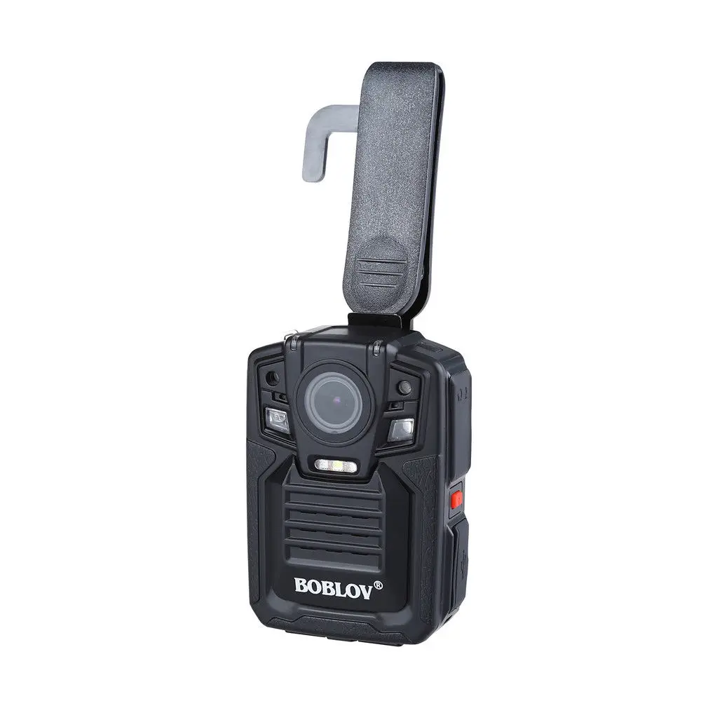 للبيع Boblov HD66-02 2304x1296P 30fps كاميرا فيديو صغيرة Ambarella A7 33MP 32GB مسجل فيديو يمكن ارتداؤها كاميرا يمكن حملها بالجسم كاميرا الشرطة