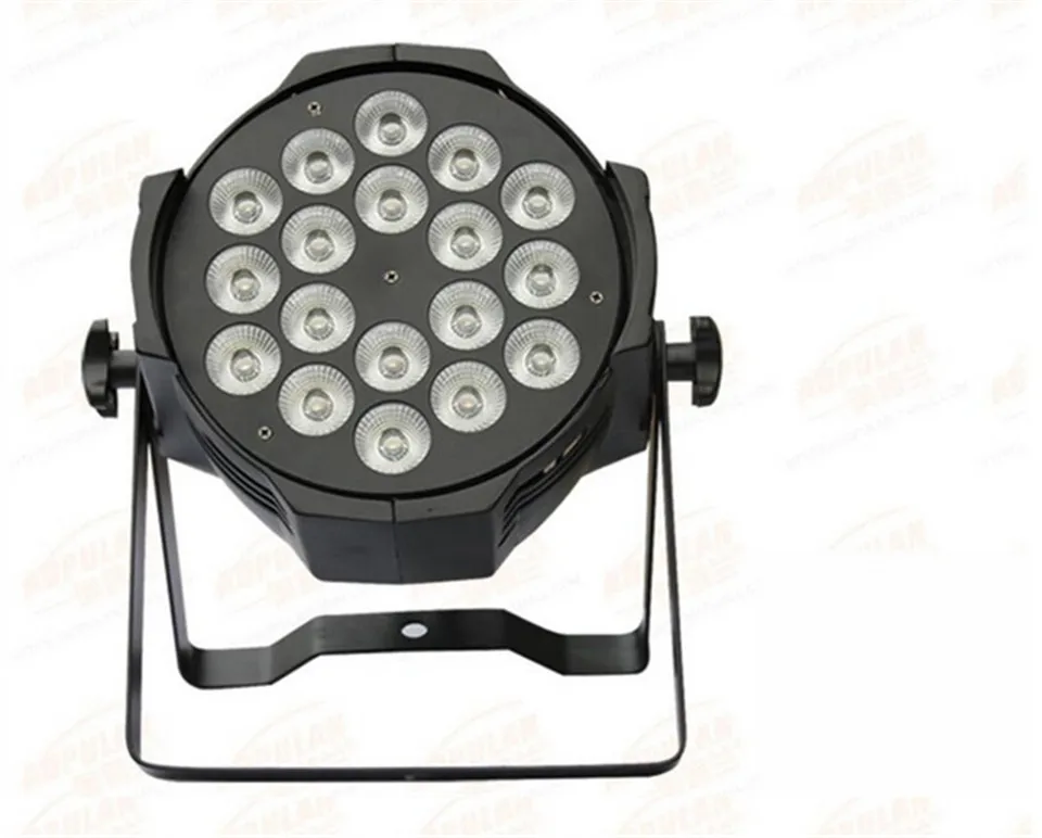 4 unids 18x18 w led par luces con 1 кейс для полетов uv 6in1 rgbwa luz | Лампы и освещение