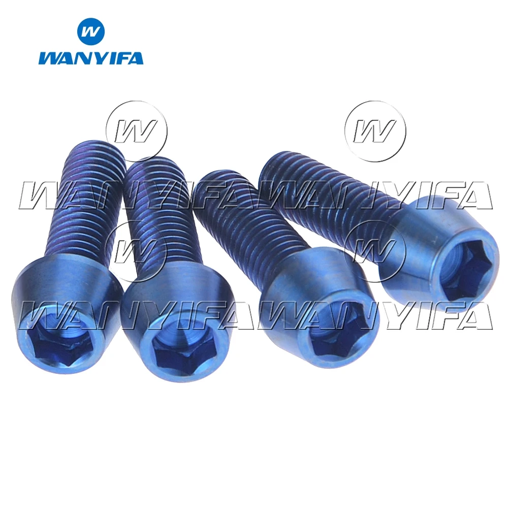 Wanyifa титановые болты M6x16 18 20 25 мм шестигранный конический дисковый тормозной болт