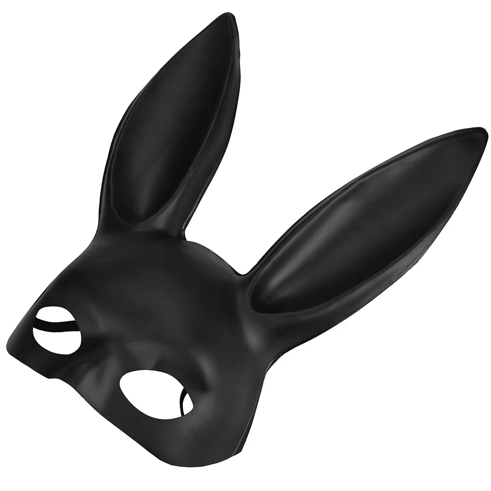 Принадлежности для вечеринки на Хэллоуин черная маска лица бондаж кролик