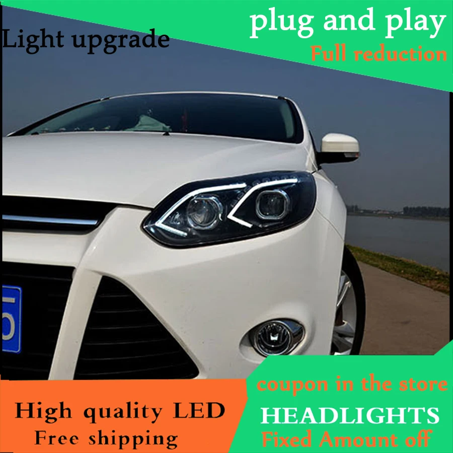 Автомобильный Стильный чехол с головкой для Ford Focus MK3 2012-2014 головной светильник s