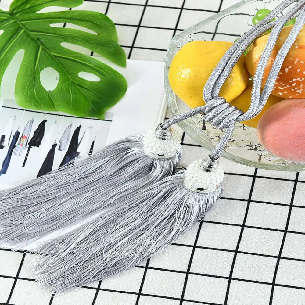 Новые трикотажные Аксессуары для штор из хлопка и льна ручной работы веревка