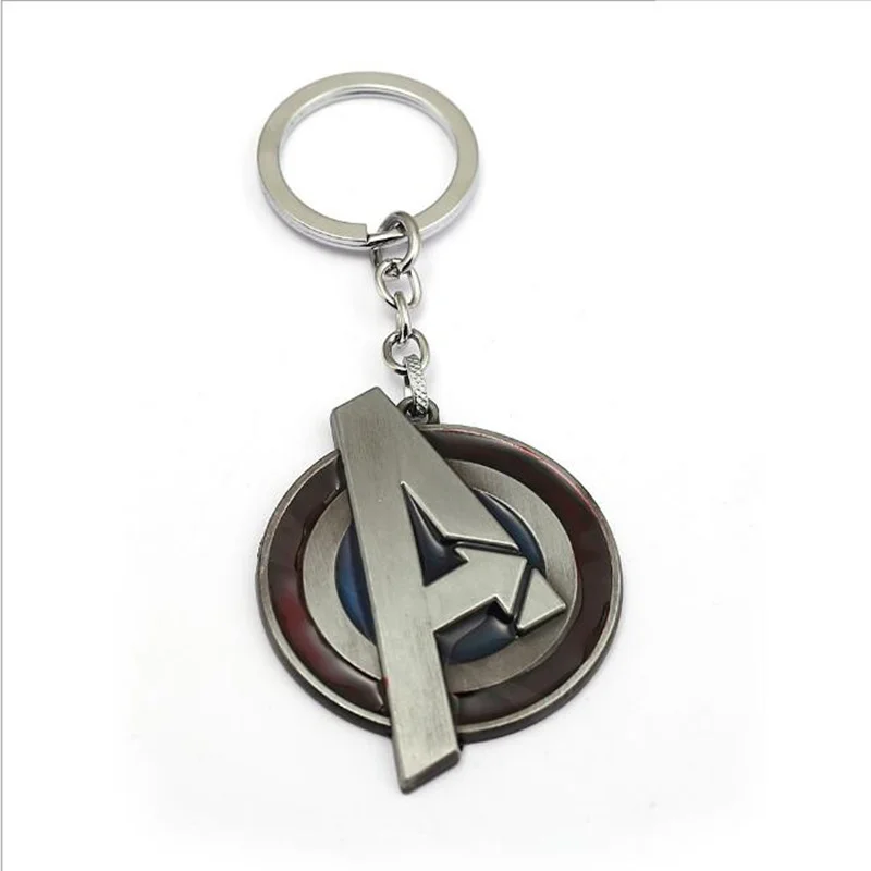 New Captain America Letter A keychain Avengers 3 Infinity War Shield Metal Pendant key Chains Charm Gifts Movie Jewelry Thonas | Украшения