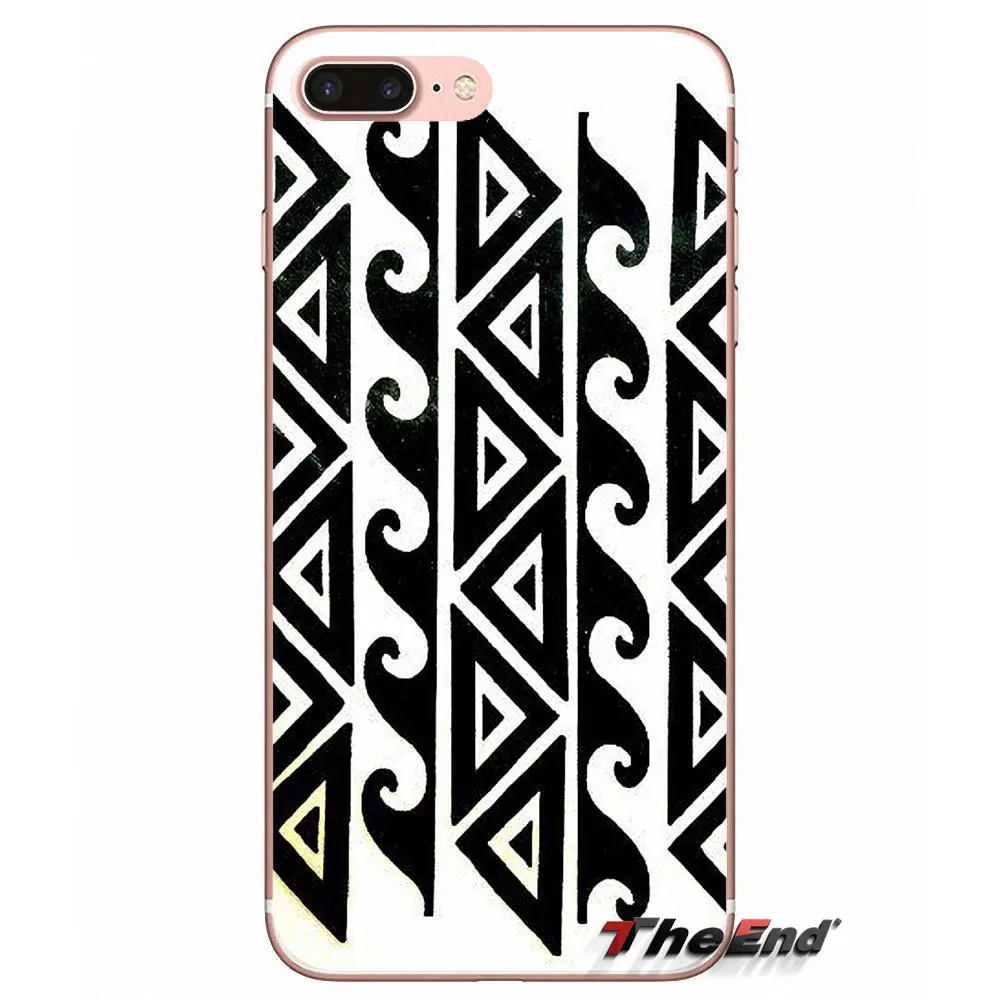 Силиконовый чехол для Huawei G7 G8 Ascend P7 P8 P9 Lite Honor 4C 5X 5C 6X Mate 7 8 9 Y3 Y5 Y6 II Pro Polynesian Tattoo Samoan |