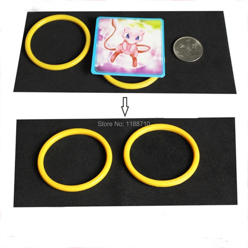 2 шт./лот кольцо и Монета Vanish-Монета деньги Magic волшебный трюк | Игрушки хобби