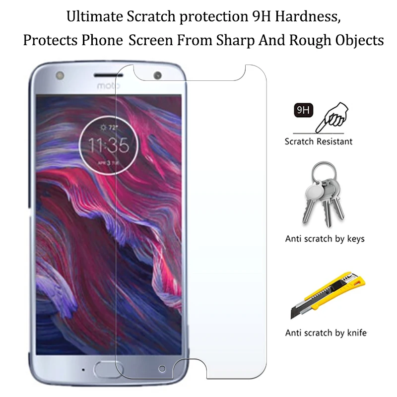 Wangcangli 2.5D Tempered glass For Motorola X4 phone protective film 0.3mm Ultra-thin screen protector | Мобильные телефоны и