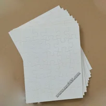 50 шт. пустой Паззлы, 7.5in* 9.45in Прямоугольник головоломки 30 шт. Предварительно покрытием для сублимационной печати теплопередачи