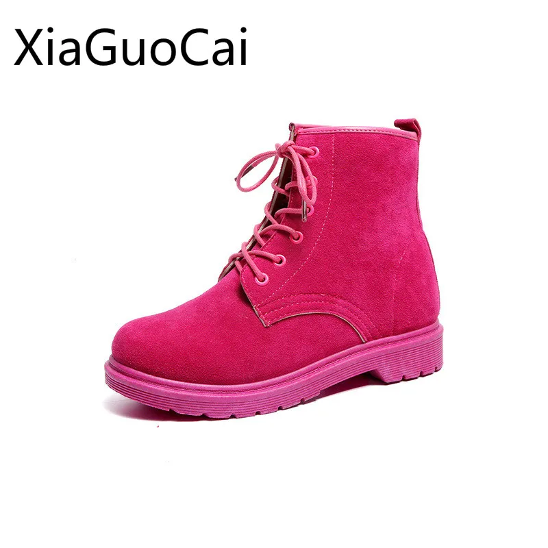 Высококачественные Женские Ботинки Martin в стиле ретро британские мотоциклетные