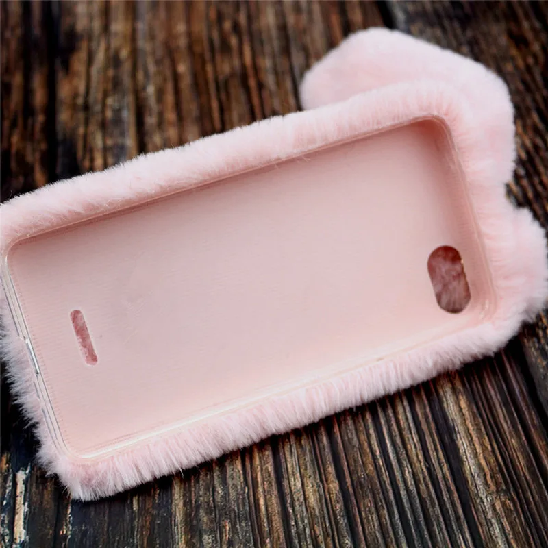 Милый мягкий чехол из ТПУ с пушистыми волосами для Redmi 6 Pro 6A S2 Note 5 7 8T плюшевый