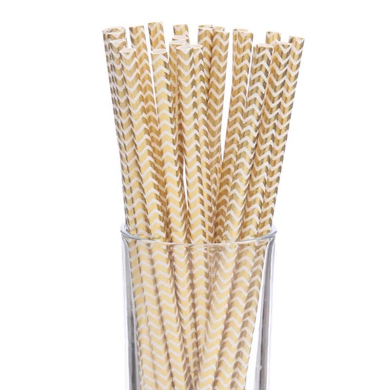 A straw 25pcs 6 шт. Золотые/серебряные жесткие бумажные Мини Вечерние коробки для попкорна, сумки для конфет, конфет, сувениров на свадьбу, день рождения, вечерние столовые приборы - Цвет: A straw 25pcs