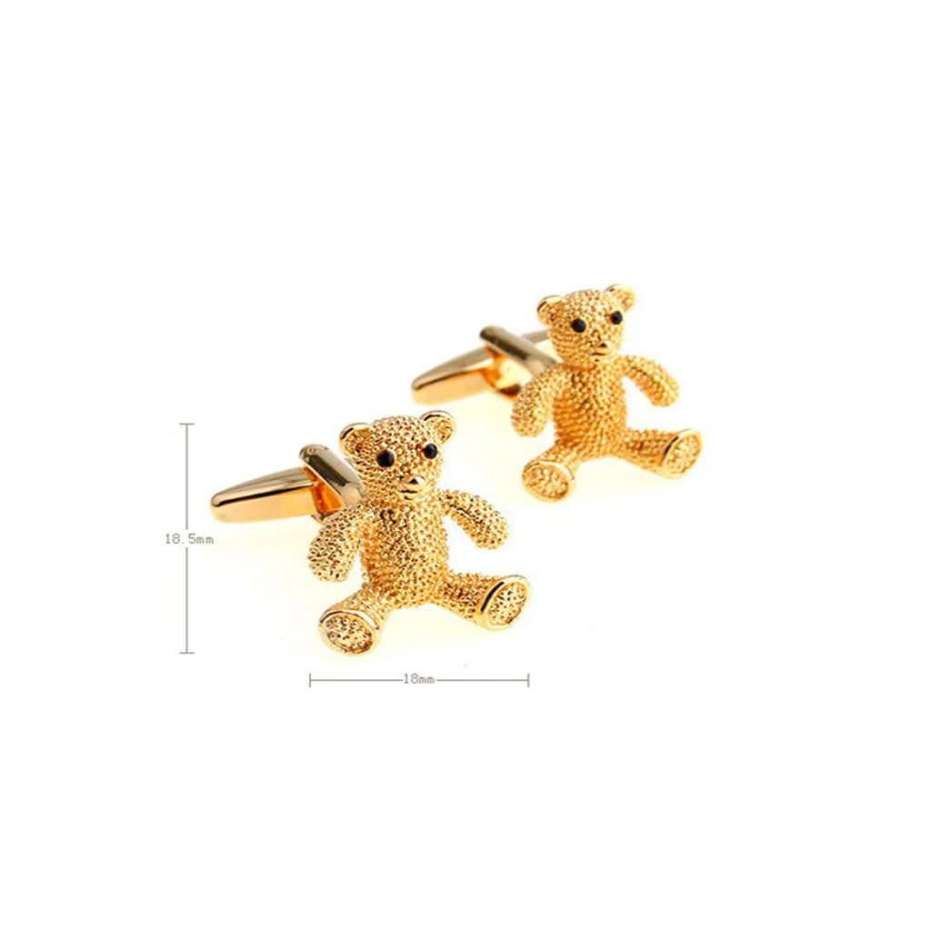 

Vintage Bear Cufflinks for Mens Shirt Business Wedding Party Festival Gift