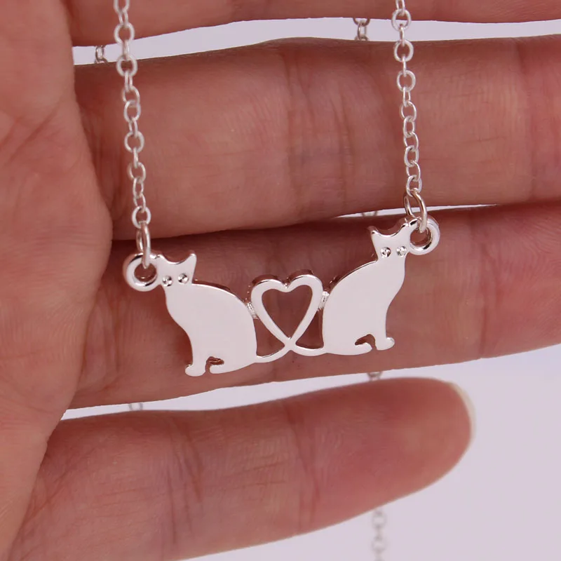 Ожерелье с надписью hzew friend|heart pendant necklace|cat necklacenecklace cute |