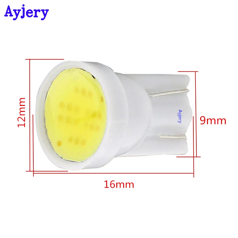AYJERY 1000 шт 12V T10 Led 194 168 W5W COB 6 светодиодный светильник лампы индикатора чтения