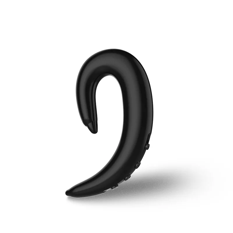 Черный KOYOT Bluetooth 4,2 Дельфин наушники костной проводимости ушной крючок для наушников Беспроводные спортивные Bluetooth наушники Hands-free гарнитура с микрофоном для iphone X U - Цвет: Черный