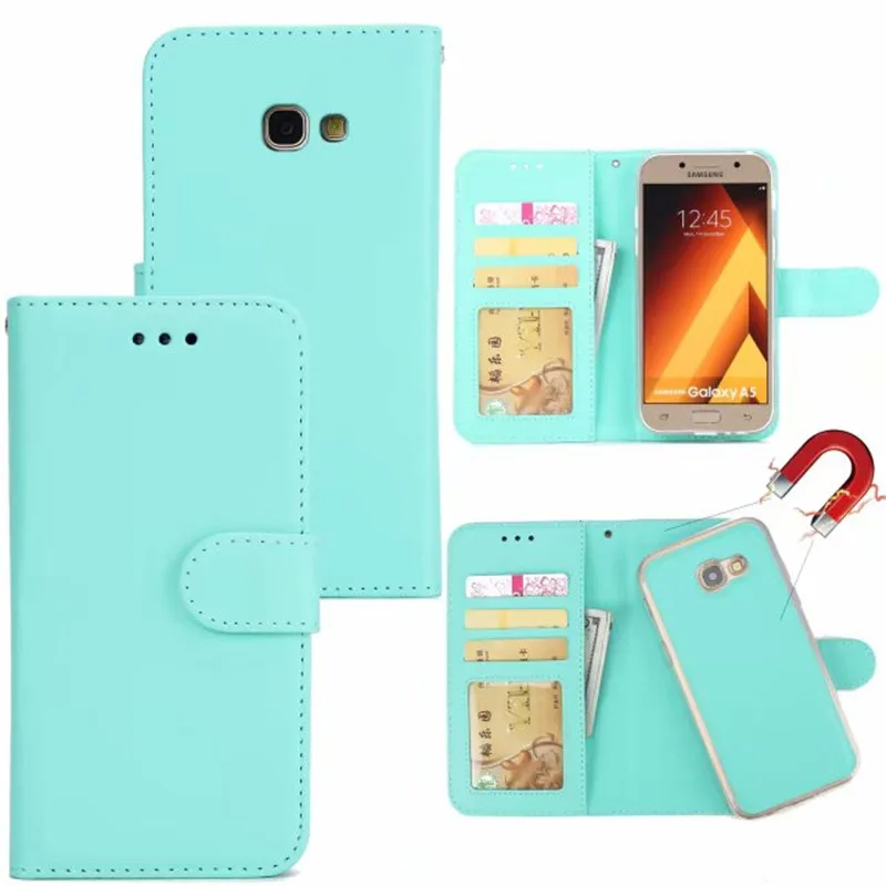 CBL 2 в 1 Магнитный кожаный чехол-бумажник для samsung A3 A5 A6 A7 A8 чехол для телефона Магнитный съемный Ретро ультра тонкий чехол