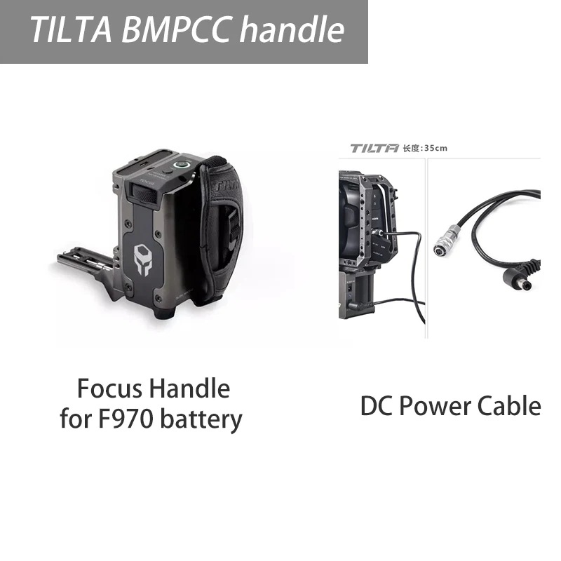 Focus handle cable TILTA боковая фокусировка ручка для BMPCC 4k клетка для камеры Боковая ручка для F970 LP-E6 F570 батарея BMPCC аксессуары - Цвет: Focus handle cable