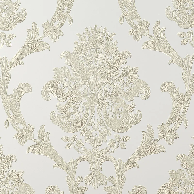 

beibehang papel de pared Luxury floral damask wallpaper texture yellow vinyl damask striped wallpaper roll living room bedroom