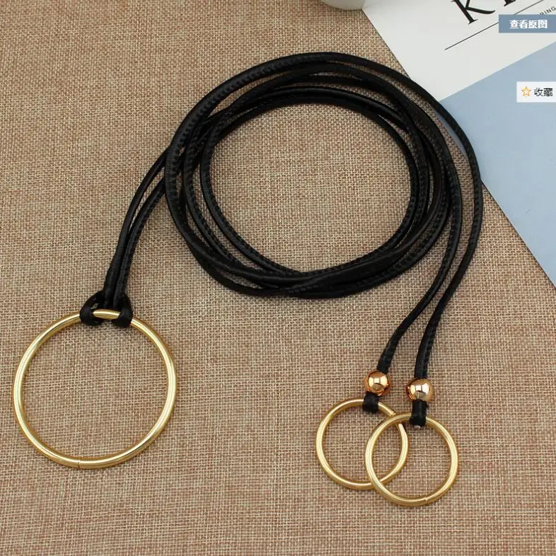 Женский вязаный тонкий универсальный ремень с кисточками и бантом пояс из нубука