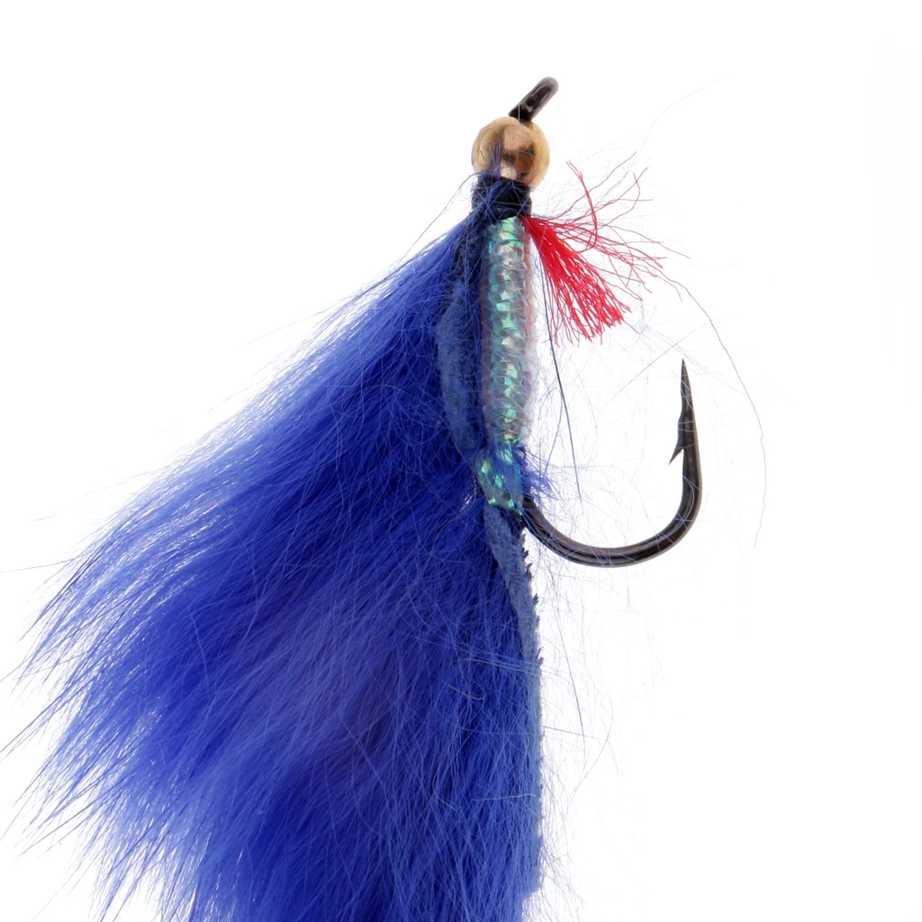 5 шт. 5 смешанных цветов Zonker Fly Fishing стример мух для форели бас Senuelos de pesca leurres de peche