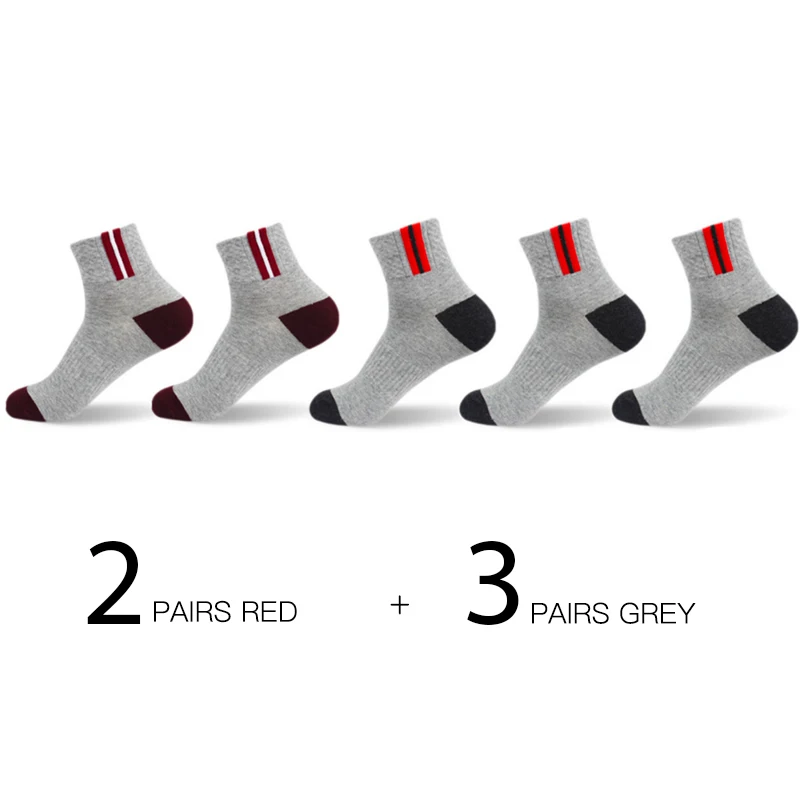 2Red3Grey HSS брендовые хлопковые мужские носки EU39-45(US7-11) полые летние носки из дышащей ткани высокое качество носок для активных занятий для мужчин Calcetines Hombre - Цвет: 2Red3Grey