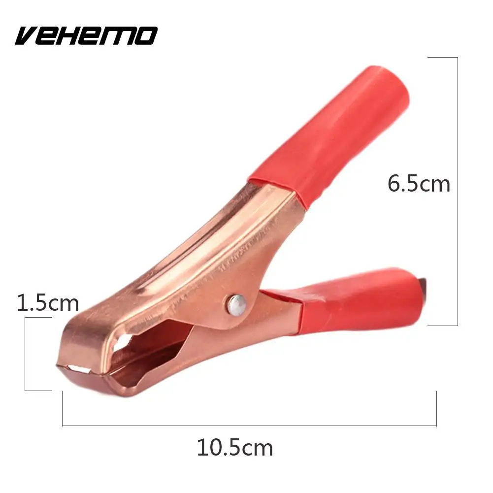 Vehemo 50A омеднения автомобиля Батарея клип Тесты крокодил утолщенный