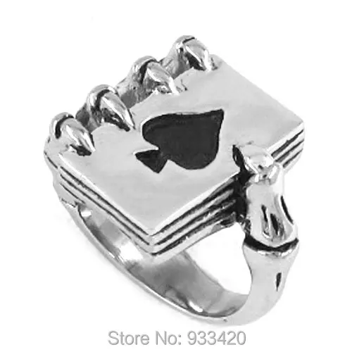 Кольцо из нержавеющей стали для покера коготь пики кольцо байкеров готическое