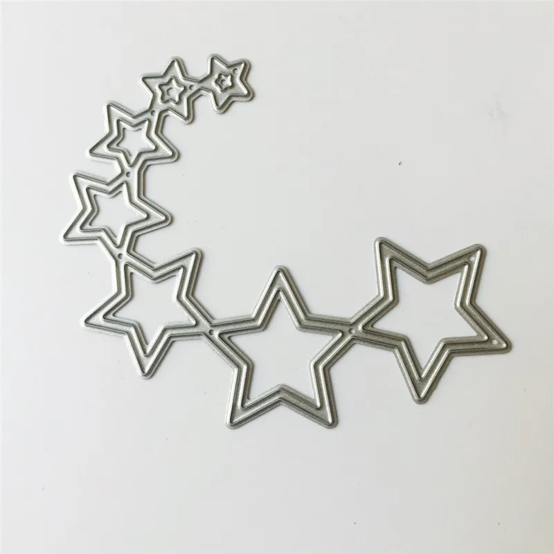 Grite Stars Tail новые металлические резные штампы 2020 трафареты DIY скрапбук фотоальбом