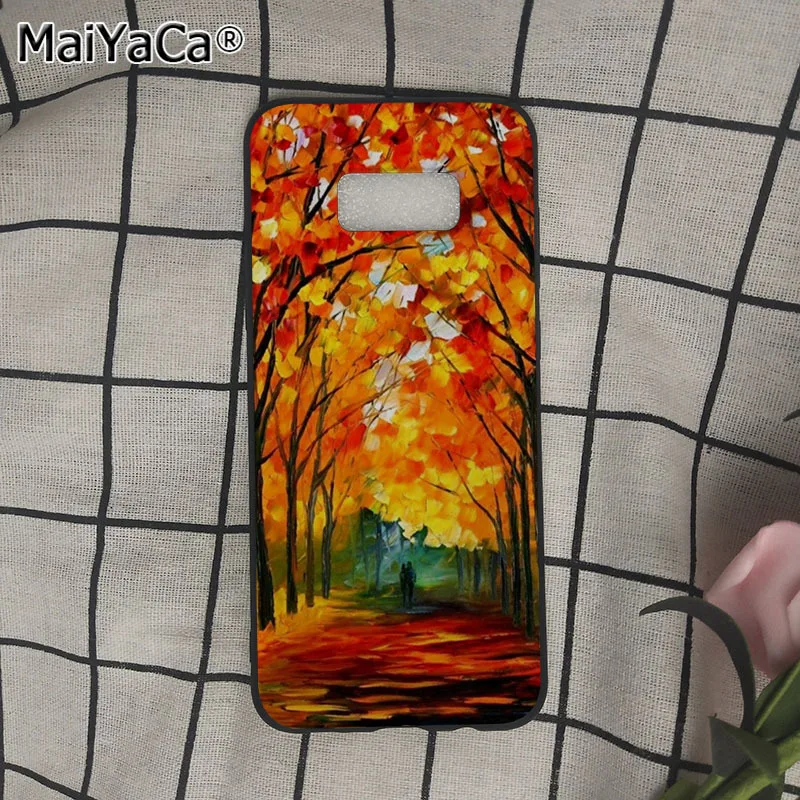 Чехол с изображением звездной ночи из м/ф Крик мунч Ван Гога для samsung galaxy s8 s9plus