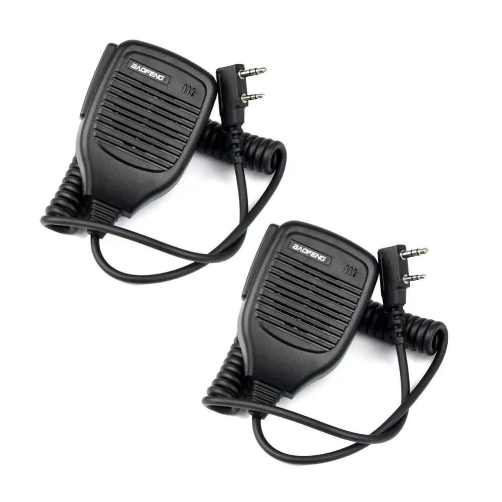 

2x 2Pin PTT Speaker Mic Microphone for BAOFENG Retevis Kenwood TYT HYT+track NO