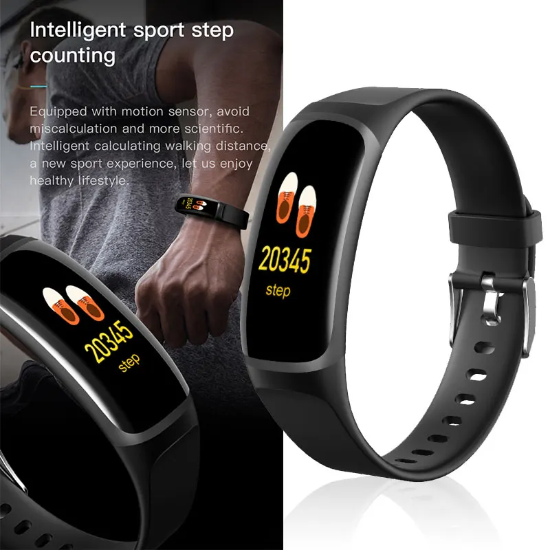 MK04PRO Bluetooth умный браслет 1,3 дюймов цветной экран кровяное давление фитнес-трекер пульсометр умные часы для Android IOS