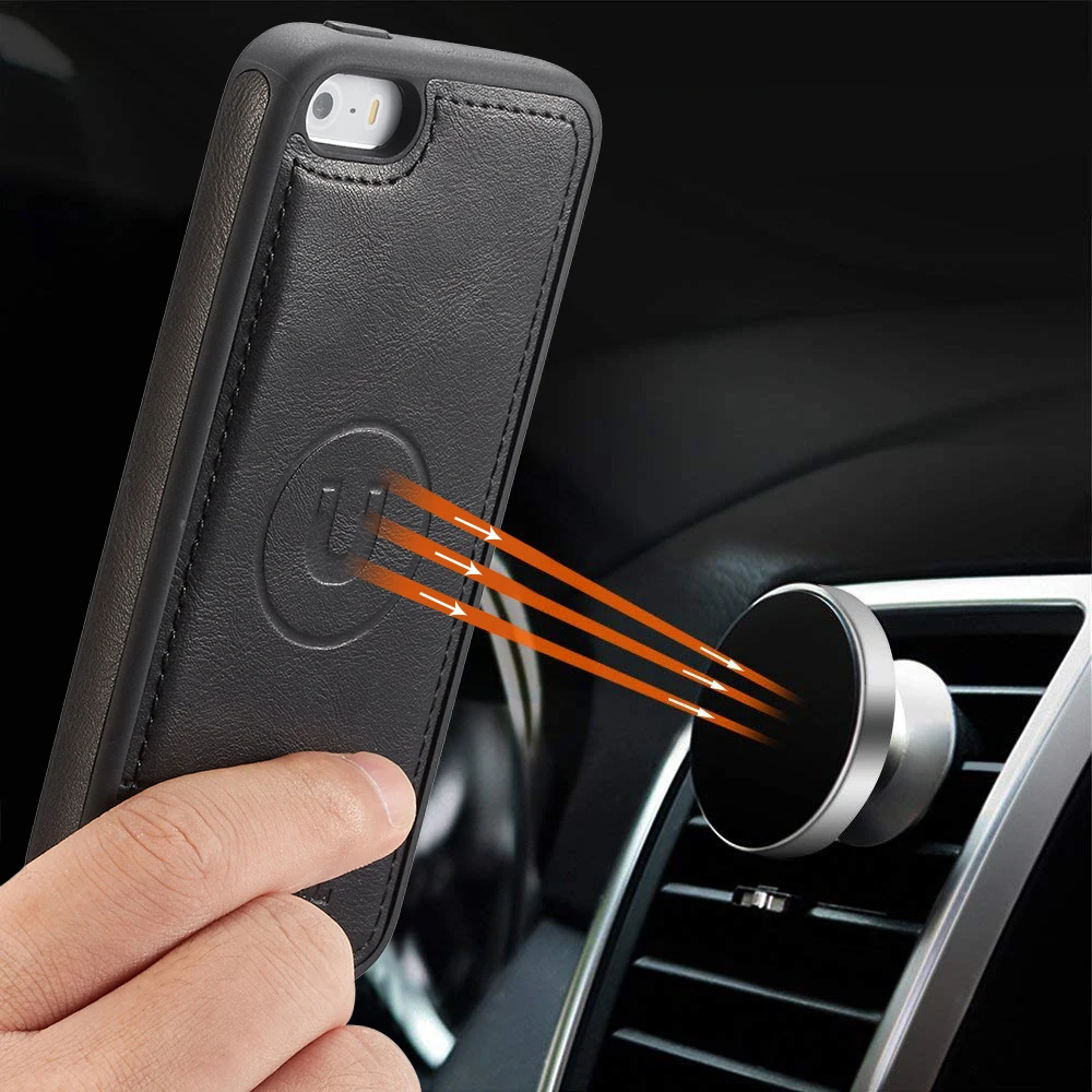 New Magnetic Flip Leather Case For iPhone 5S SE 6 6S 7 8 Plus X XS XR MAX Wallet for Samsung S10 S9plus S10+ |