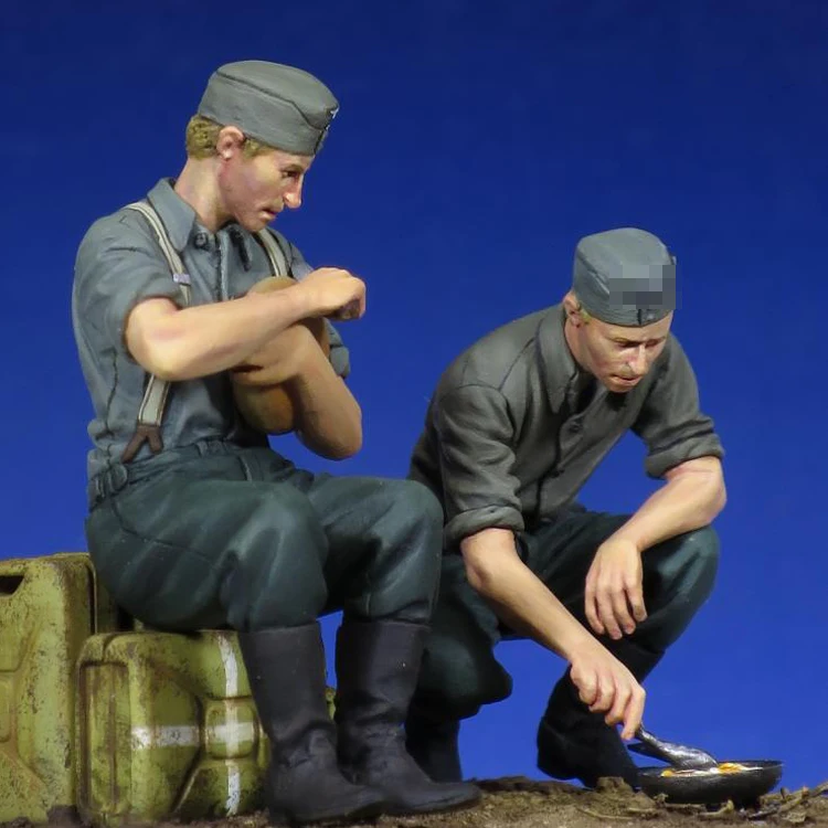 1/35 солдат в состоянии покоя Вторая мировая война смола модели GK военной тематики