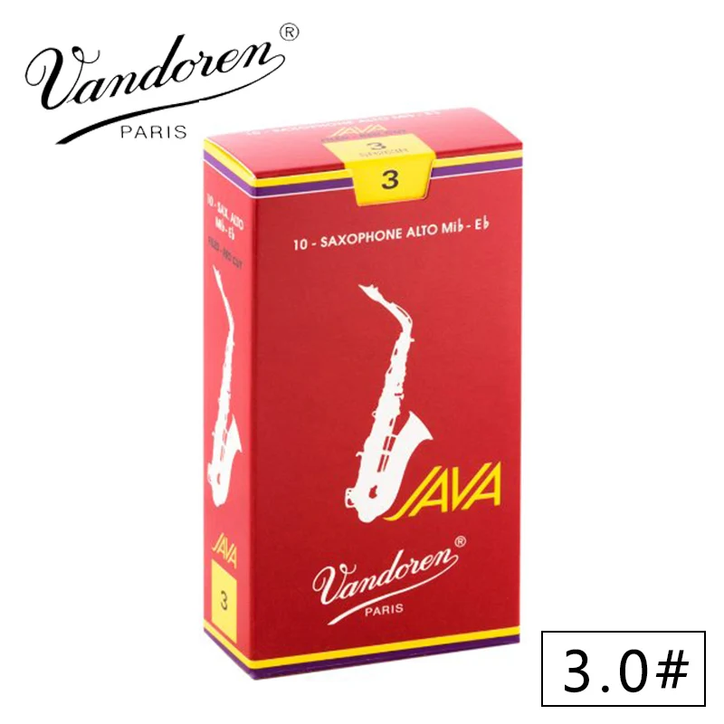 Оригинальные французские саксофоны Vandoren JAVA Alto Sax Red Reeds/Eb Alto Саксофон Reeds 2,5#3,0# коробка из 10 [ ] - Цвет: 3