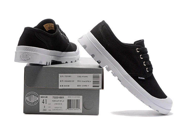 PALLADIUM Pampa/оксфорды черные и белые кроссовки на плоской подошве мужская