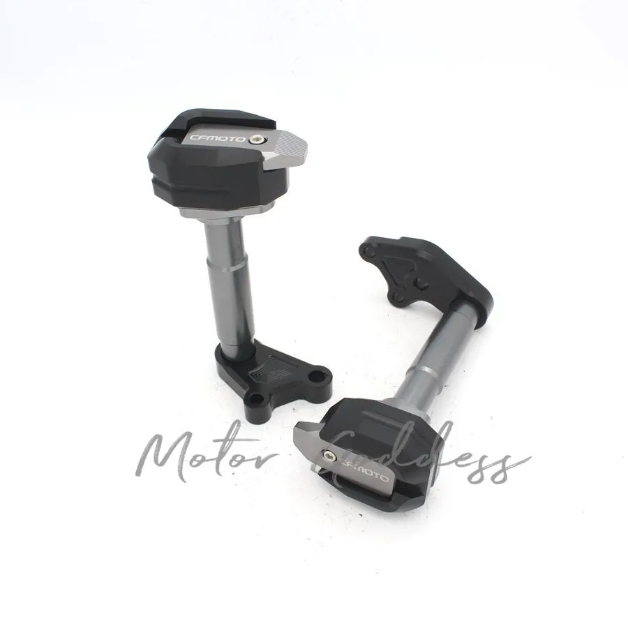 CFMOTO CF650NK 400NK ЧПУ кадр ползунки охранников колодки ЧПУ двигателя мотоцикла крушение пробками протекторы - Цвет: Серый