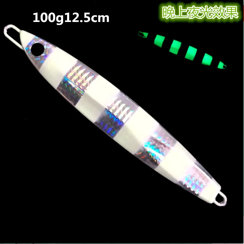 1 шт./лот 12.5cm100gknife джиггинг металлическая ложка высокое качество VIB искусственная приманка лодка рыболовные приманки свинцовая рыба - Цвет: 100g   E