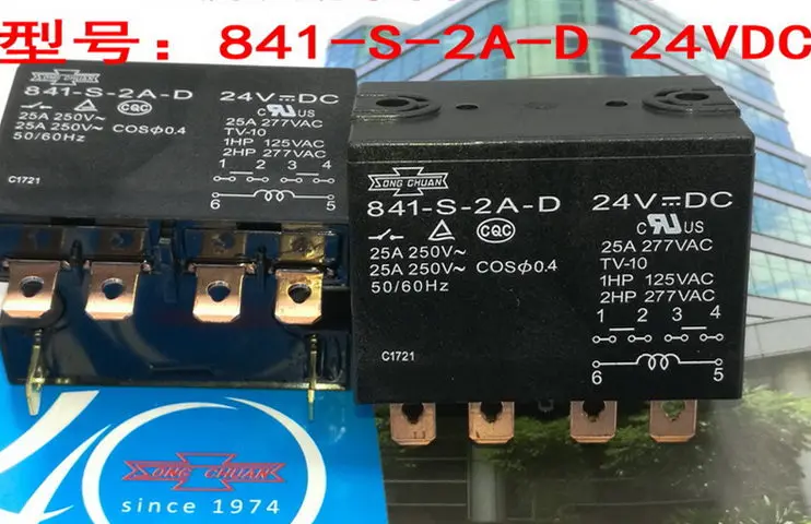 Новинка 100% высокое качество 1 шт. 841-S-2A-D 200/240VAC 100/120VAC 25a 24VDC 12VDC | Электроника