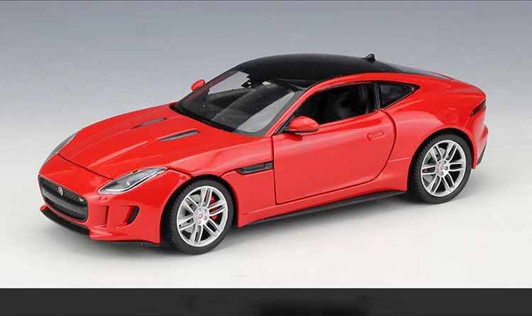 WELLY 1:24 Высокая имитационная модель игрушечного автомобиля металлический JAGUAR f-тип купе сплав классический автомобиль литье под давлением автомобиль для мальчиков Коллекция подарков