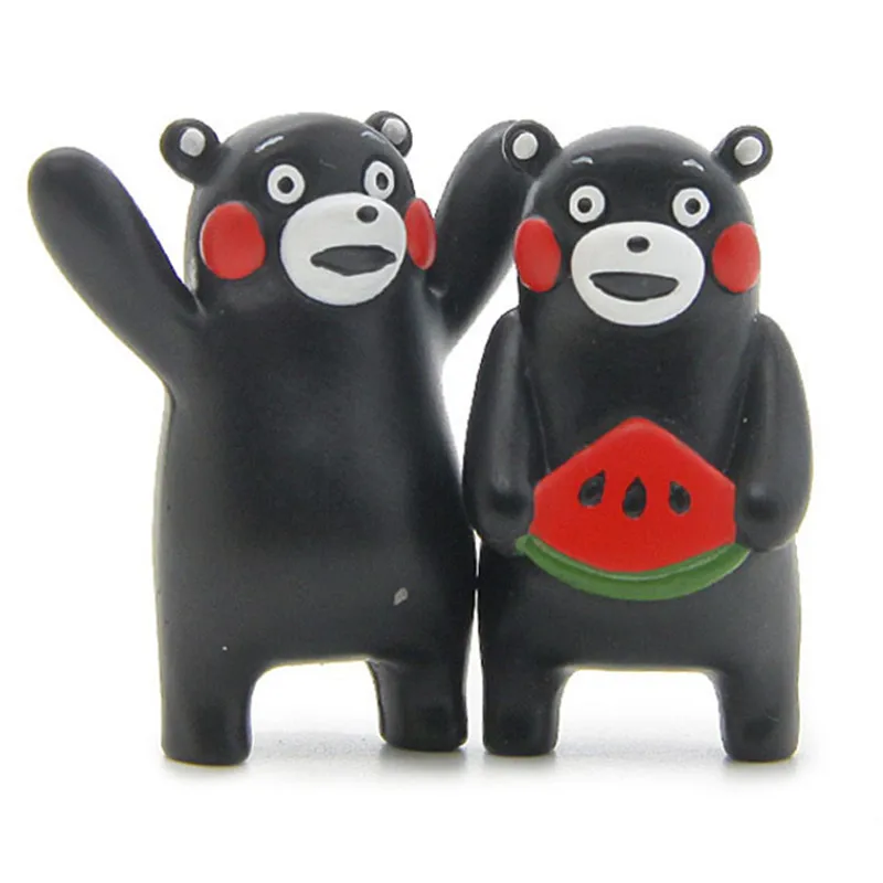 Черный медведь животное миниатюрный Сказочный Сад домашнее украшение для дома