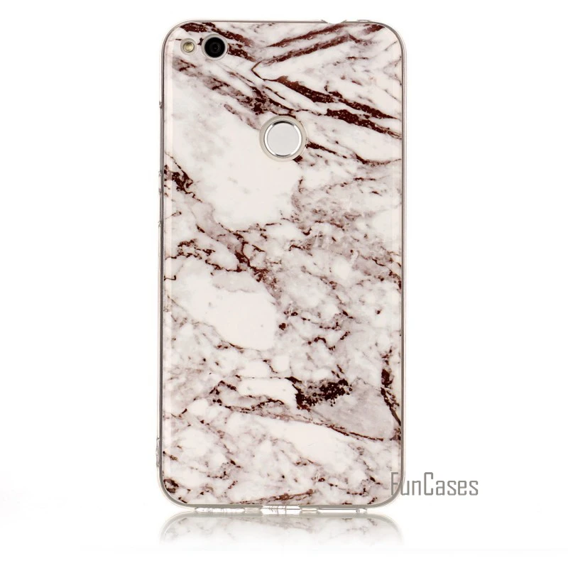 Hoesje capinha Капа для Huawei P9 Lite 2017 p9lite Чехол мягкий силиконовый Мрамор камень крышка