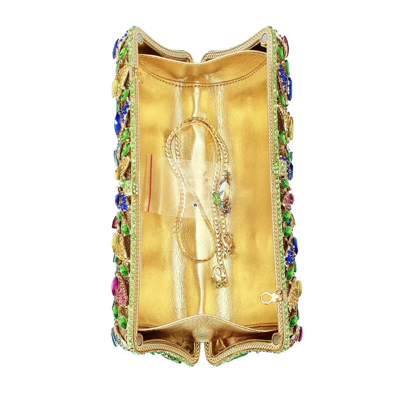 Ручной работы Модные полые Роскошные Алмаз клатч Свадебное Пром Ужин Сумочка