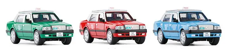 Высокая моделирования Гонконга Toyota модель такси, 1:32 Масштаб сплава оттяните назад Модель игрушечные машинки, 6 открытой двери